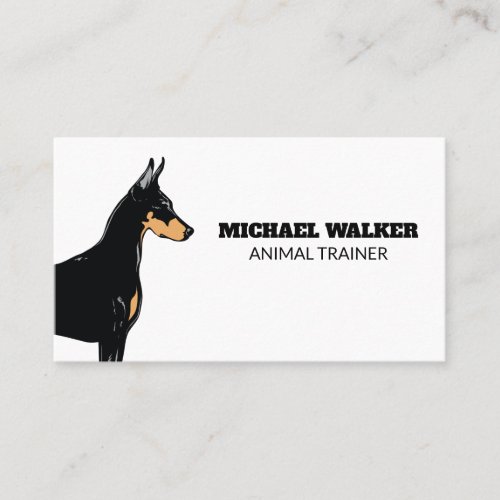 K9 Dog  Animal Services and Trainer Business Card