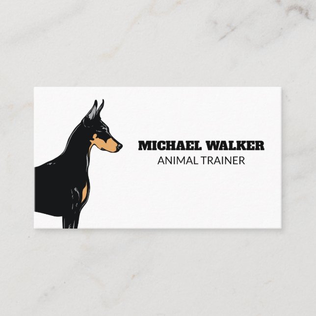 K9 Dog | Animal Services and Trainer Business Card (Front)