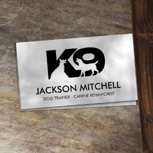 K9 Dog Trainer - Canine Behaviorist Business Card