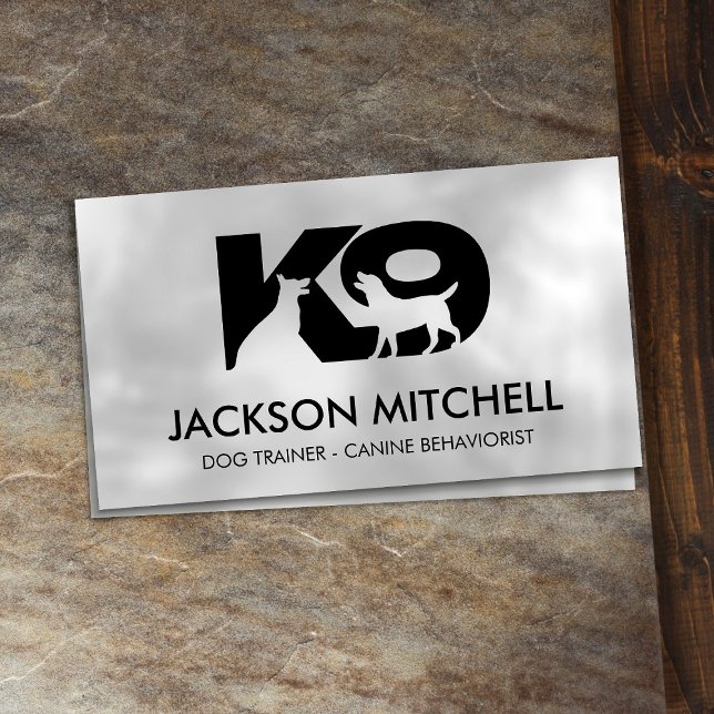 K9 Dog Trainer - Canine Behaviorist  Business Card (Creator Uploaded)