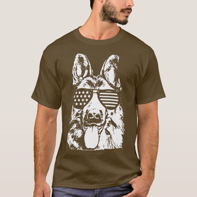 K9 German Shepherd Dog Police Officer T-Shirt (Front)