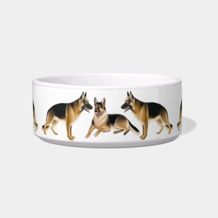 K9 German Shepherd Dogs Pet Bowls Zazzle