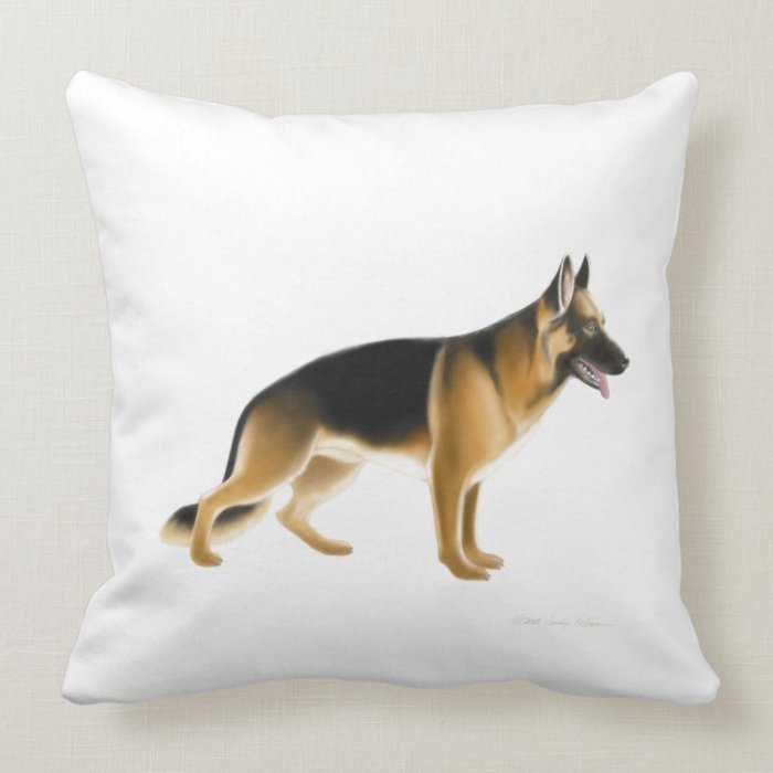 K9 German Shepherd Police Dog Pillow