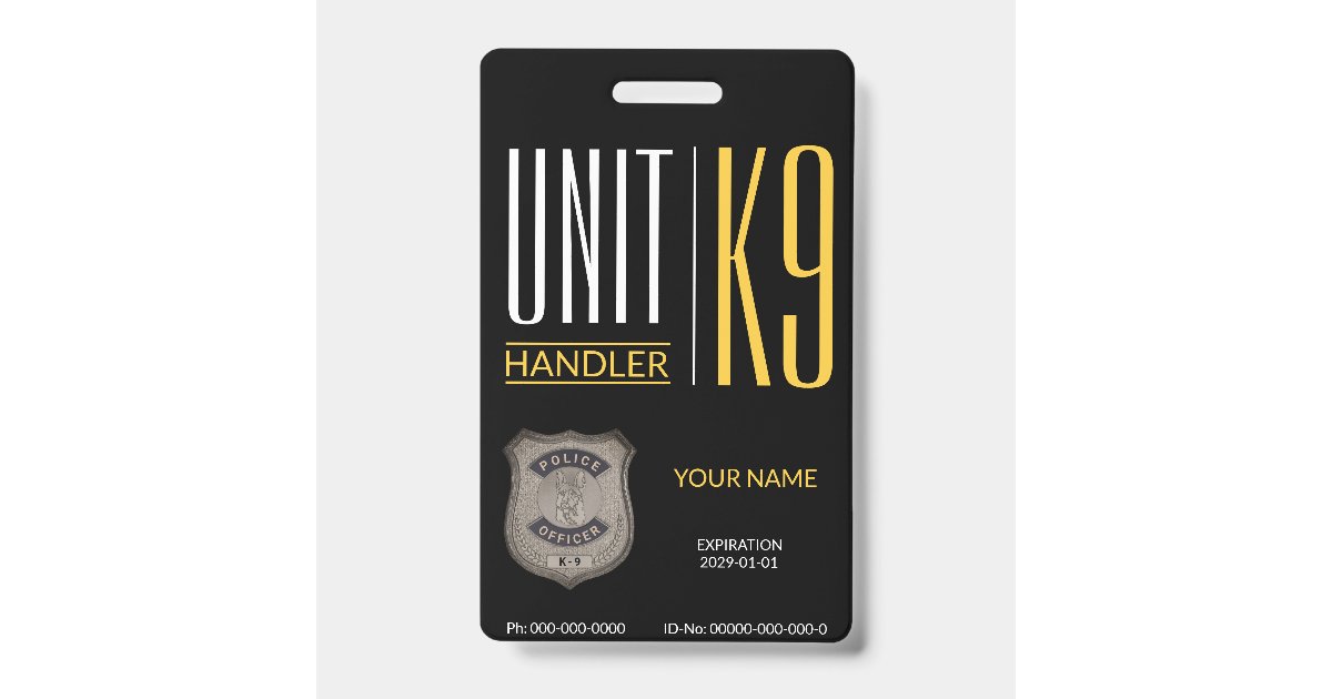 K9 Handler Badge | Zazzle