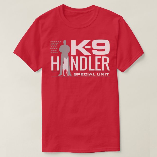K9 Handler K9 Unit Malinois 2  (2) T-Shirt (Design Front)