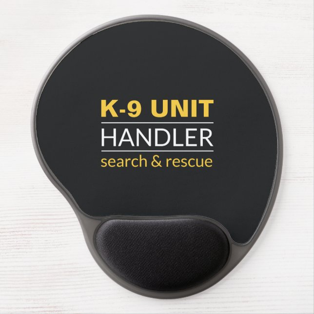 K9 Officer Gel Mouse Pad (Front)