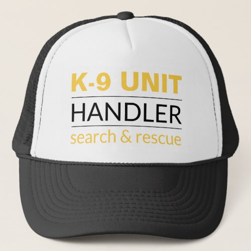 K9 Officer Trucker Hat