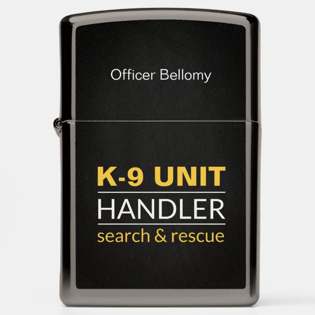 K9 Officer Zippo Lighter (Front)