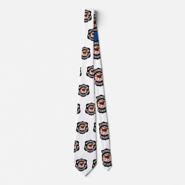 K9 Police and Law Enforcement Officers  Neck Tie (Front)