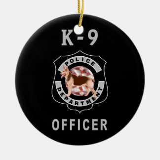 K9 Police Ceramic Ornament