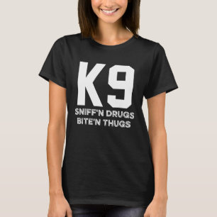 K9 Police Dog Handler Malinois German Sheperd Sher T-Shirt