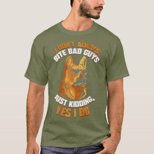 K9 Police Dog Officer I Dont Bite German Premium T-Shirt