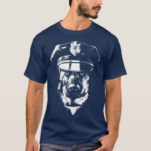 K9 Police  Dog Officer With Hat T-Shirt