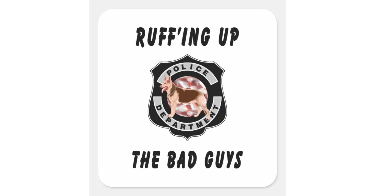 K9 Sticker Square K9 Police Dog Square Sticker | Zazzle