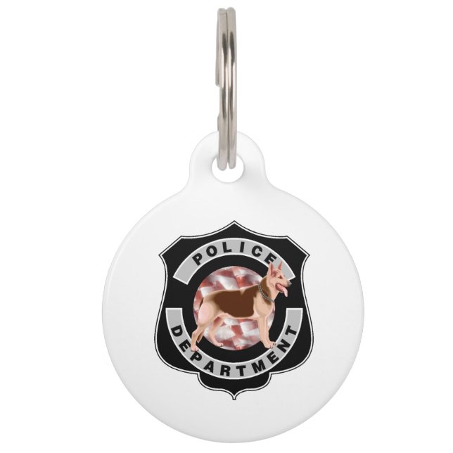 K9 Police Pet Tag (Front)