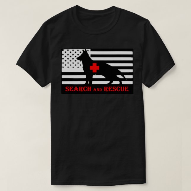 K9 Search and Rescue 18 T-Shirt (Design Front)