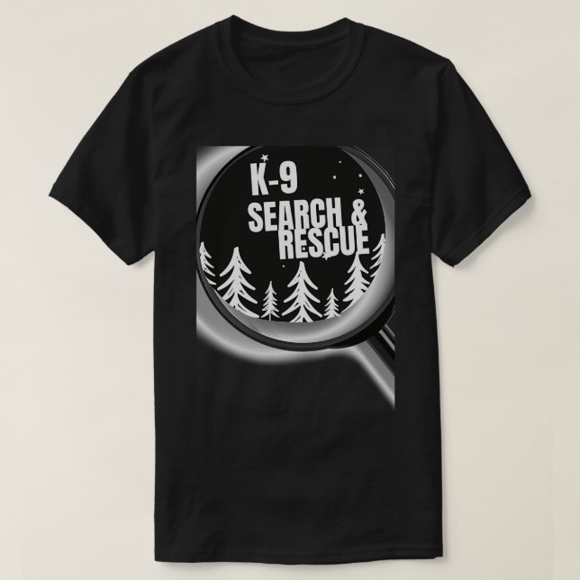 K9 Search and Rescue SAR 2 T-Shirt (Design Front)