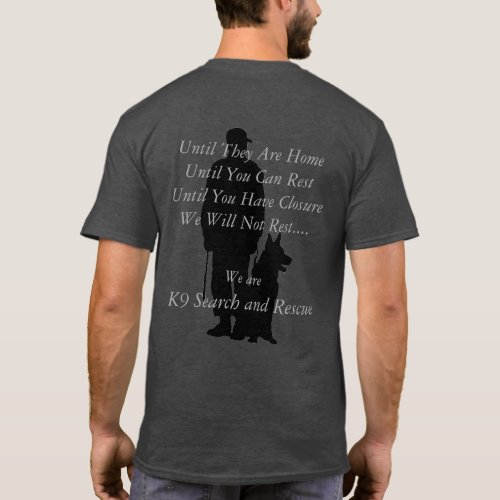 K9 search and rescue T_Shirt