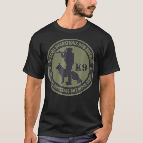 K9   Special Operations Dog Handler Subdued T_Shirt