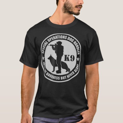 K9   Special Operations Dog Handler T_Shirt