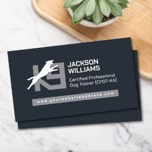 K9 Training - Dog Trainer - Canine Behaviourist  Business Card