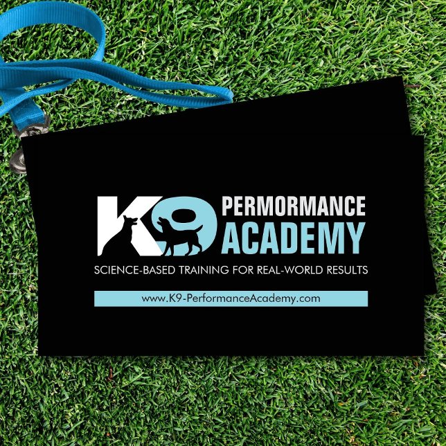 K9 Training - Dog Trainer - Canine Behaviourist  Business Card (Creator Uploaded)