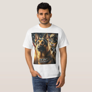 K9 Unit – Always on Duty | A Tribute to Police & T-Shirt