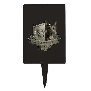 K9 Unit - Malinois - Belgian shepherd Cake Topper