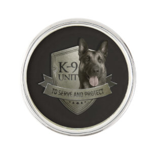 K9 Unit - Malinois - Belgian shepherd Lapel Pin