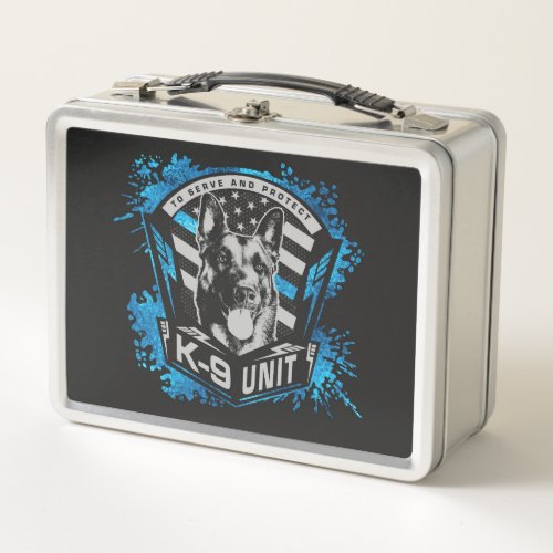 K9 Unit  _ Malinois _ Belgian shepherd Metal Lunch Box