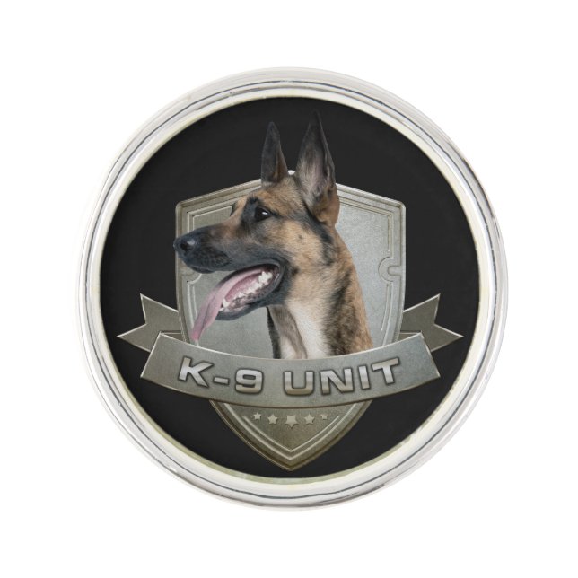 K9 Unit  - Malinois - Belgian shepherd Pin (Front)