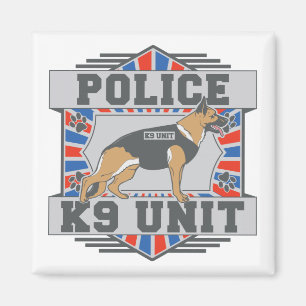 K9 Unit Police German Shepherd Magnet
