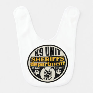 K9 Unit Sheriff's Department Baby Bib