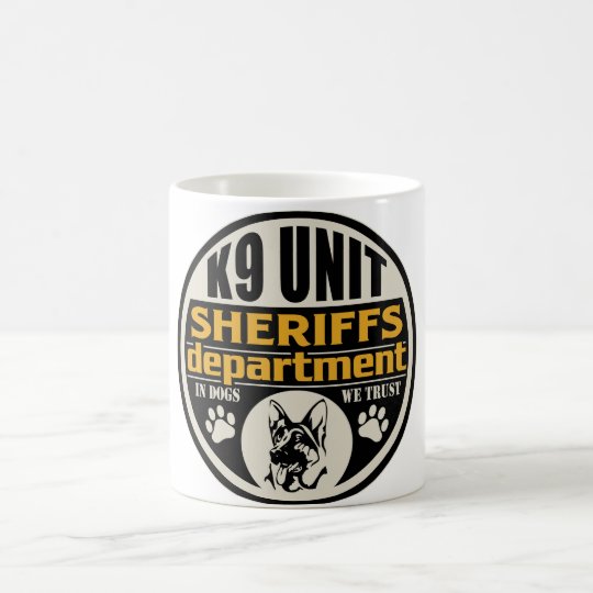K9 Unit Sheriff's Department Coffee Mug