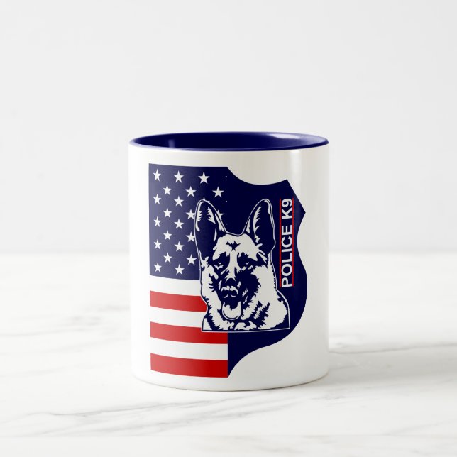 K9 USA Police Coffee Mug (Center)