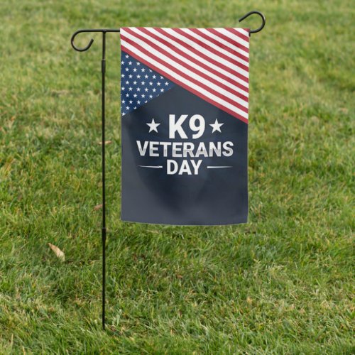 K9 Veterans Day Garden Flag