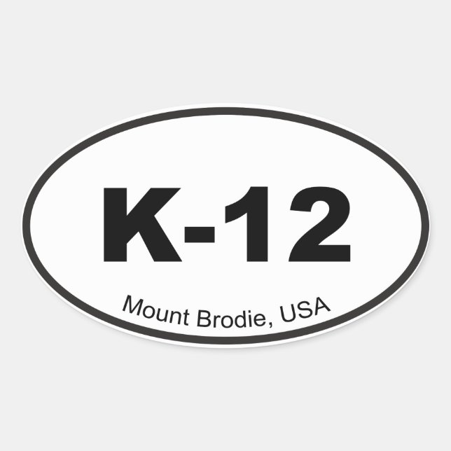 K-12 Euro Sticker (Front)