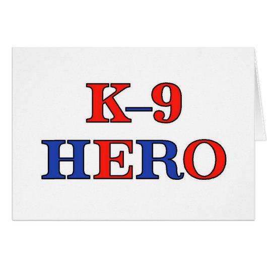 K-9 Hero Cards (Front Horizontal)