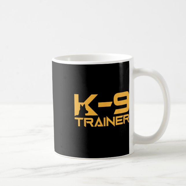 K-9 K9 Dog Handler Trainer Police Security Hallowe Coffee Mug (Right)