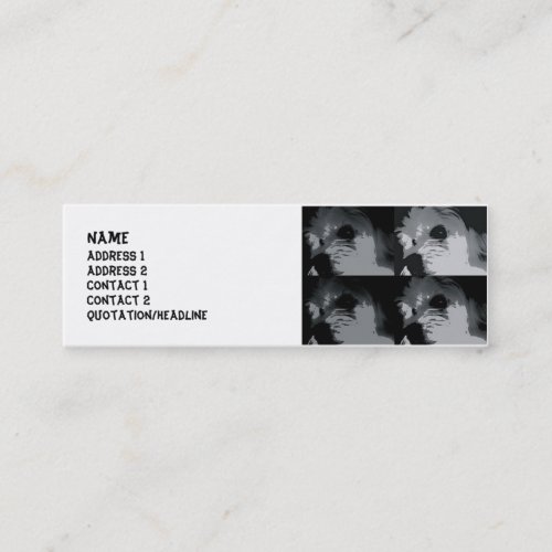 k-9 pop art business card template