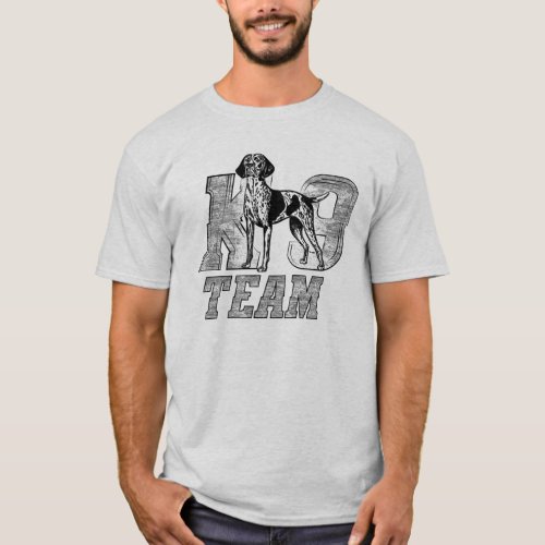 K_9 Team _ German Shorthaired Pointer T_Shirt