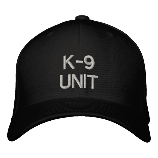 K-9 UNIT EMBROIDERED BASEBALL CAP (Front)