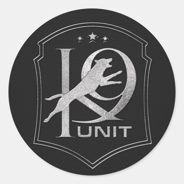 K-9 Unit  -Police Dog - Malinois Classic Round Sticker (Front)
