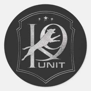 K-9 Unit -Police Dog - Malinois Classic Round Sticker