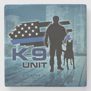 K-9 Unit -Police Dog - Malinois Stone Coaster