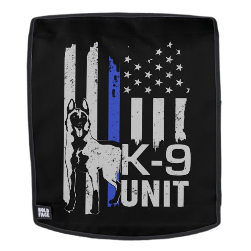K_9 Unit  _Police Dog Unit_ Malinois Backpack