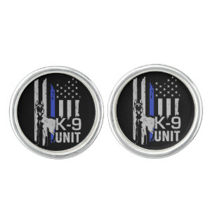 K-9 Unit  -Police Dog Unit- Malinois Cufflinks