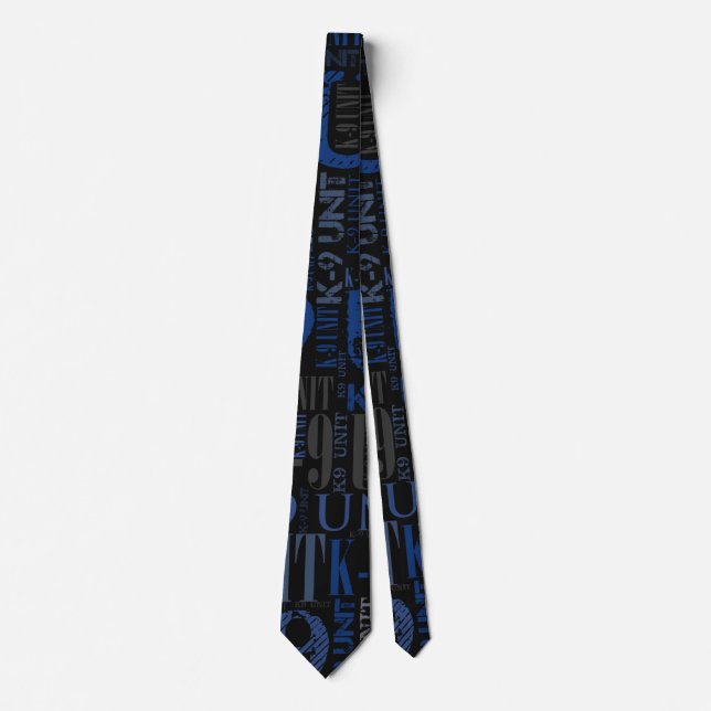 K-9 Unit  -Police Dog Unit Neck Tie (Front)