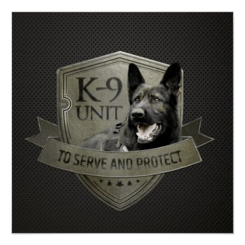 K_9 Unit  _Police  Unit_ German Shepherd Poster