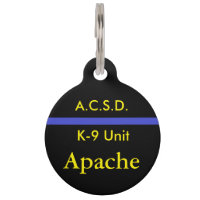 K-9 Unit Sheriff's Department Dog Tag
